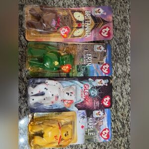 Rare Vintage Ty McDonald's International Teenie Beanie Babies 1999 - Set of 4